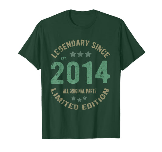 11 Year Old Bday Legend Since 2014 - Vintage 11th Birthday T-Shirt
