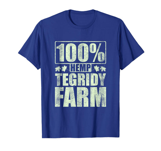 100% Hemp Tegridy Farm T-Shirt Funny Vintage Farm Gift Tee T-Shirt