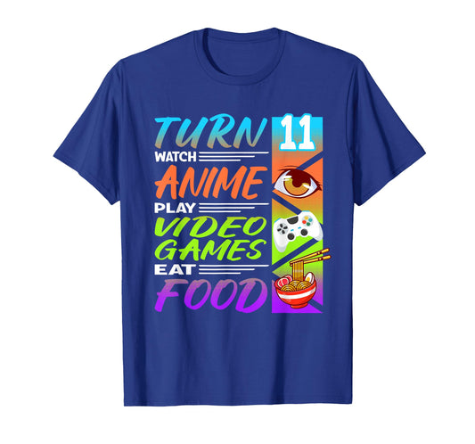 11th Birthday I Gamer I 90s Kawaii Ramen Noodles Anime T-Shirt