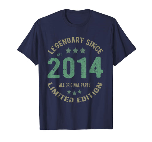 11 Year Old Bday Legend Since 2014 - Vintage 11th Birthday T-Shirt